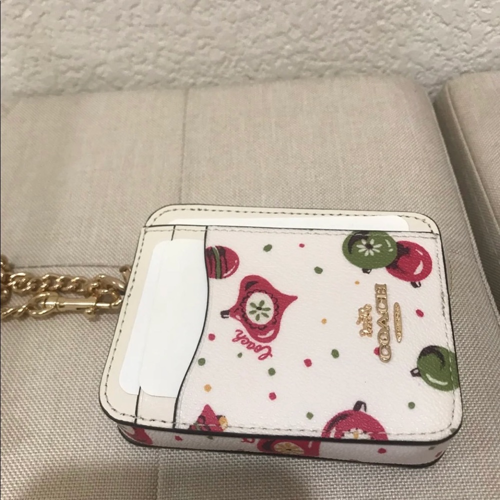 Coach Zip Card Case In Signature Canvas